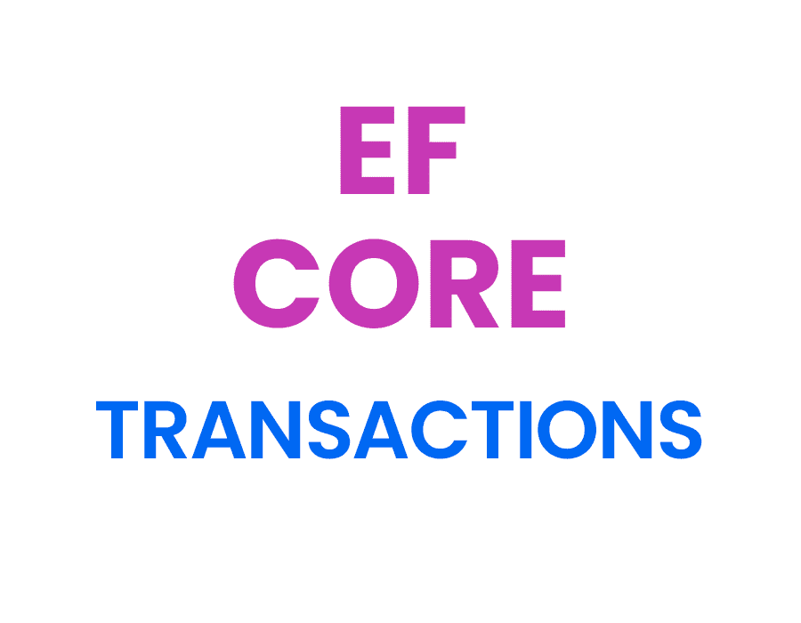 ef core transactions