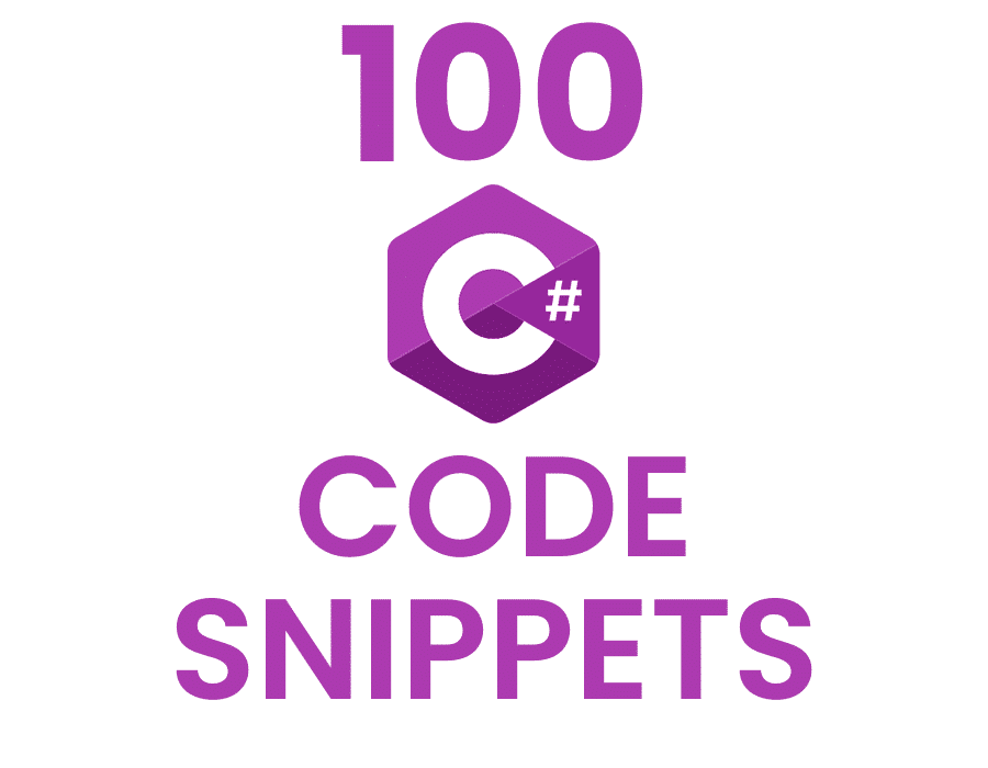 100 csharp code snipets