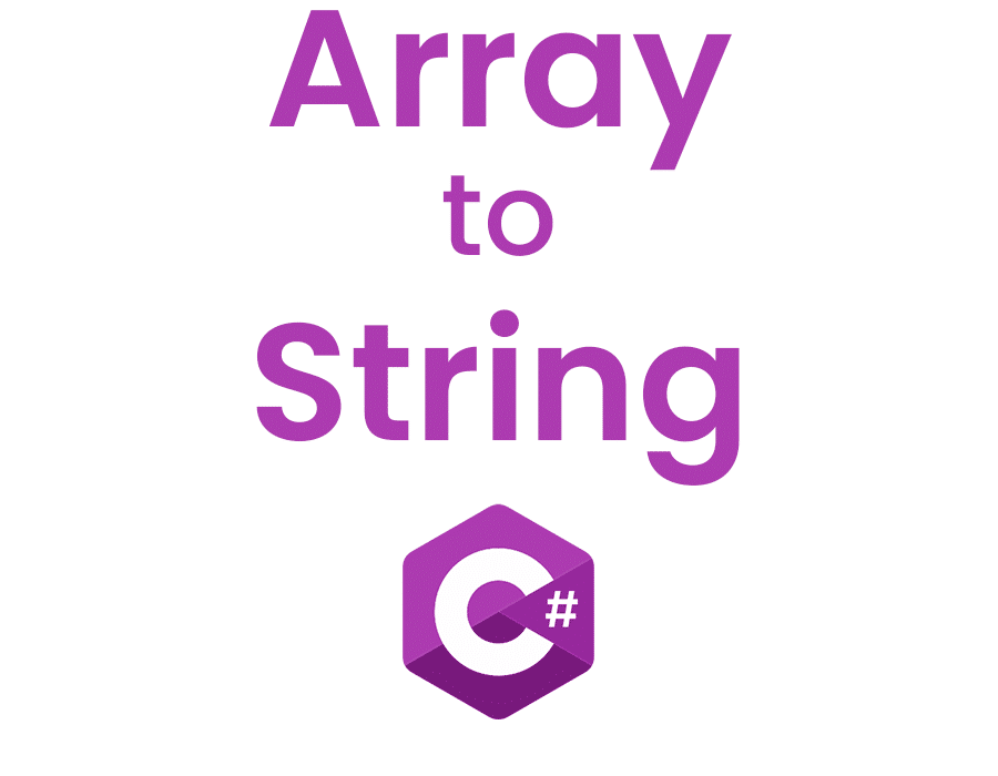 array to string csharp